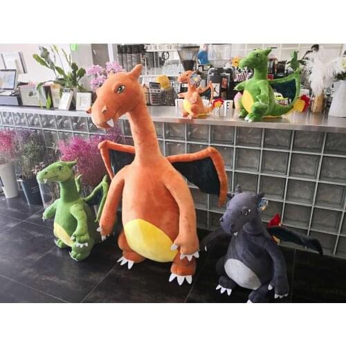 2019 new high-quality 30/45cm fire-breathing dinosaur plush toy cute baby toy doll to send children birthday gifts Christmas