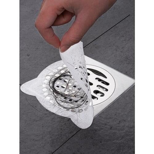 Xiaomi miwula 20pc/bag Hair screen disposable floor drain filter paste sewer filter toilet hair shower bathroom hair prevention