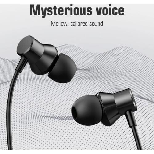 Original Lenovo HF130 3.5mm In-ear Wired Earphone Sound Heavy Subwoofer Driver Stereo Earbuds Sports Earphone with Mic Headset