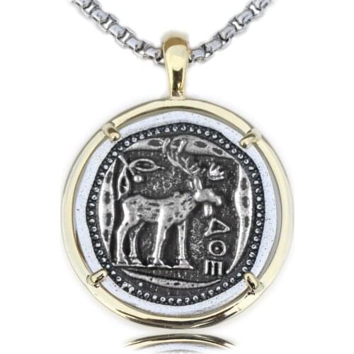 Moose Necklace Deer Pendant Gentleness Animal Elk Jewelry Nature Lovers Hunter Gifts