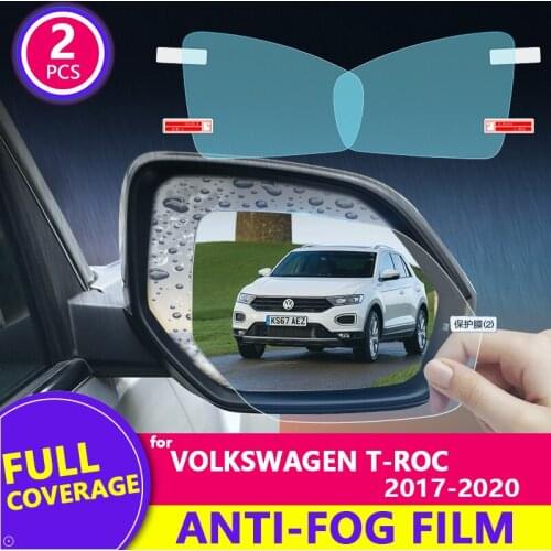 Rain Film Full Cover Rearview Mirror Clear Anti-Fog Rainproof for Volkswagen VW T-Roc 2017-2020 Stickers Car Accessories Goods