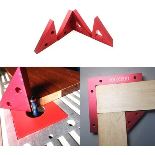 New Aluminum Alloy Carpenter Height Square Ruler Mounting Woodworking Tools Triangle Ruler Woodworking Tool Measuring ToolS