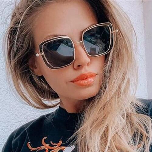Driving Sunglasses Women Polarized Oversize Square Vintage Sun Glasses Ladies Fashion Pearl Black Travel Beach Glasses Oculos