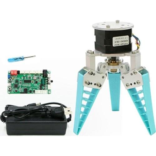 Thanksbuyer Electric 3/4 Finger Pneumatic or Electric Control Flexible Robot Claw Bionic Hand Robotic Hand Fruit Sorting Clamp