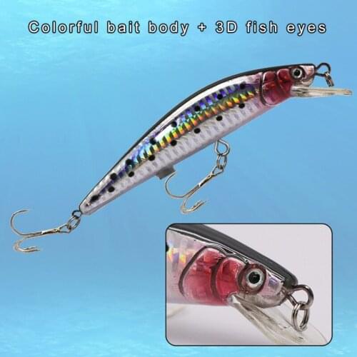 Vibration Fake Bait Fishing Lures Artificial Hard Double Hooks The lures Texture Is Strong And Thick Ifelike