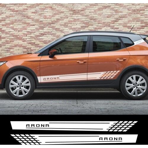 2pcs Vinyl Film Car Stickers Auto Styling Tuning Sport For Seat Ateca Arona Decoration Decals Waterproof Tuning Car Accessories