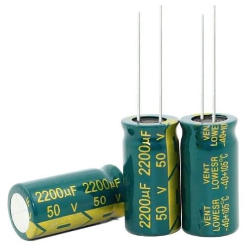68UF 1000UF 1500UF 2200UF 3300UF 250V 50V 35V 25V 13*25MM high-frequency low-impedance Aluminum Electrolytic Capacitor