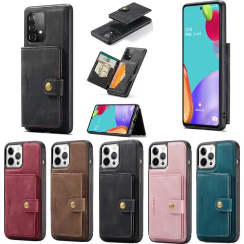 Back Cover for Samsung Galaxy A52 Detachable Wallet Case A72 A42 A32 A51 A71 A22 A12 Leather Card Pocket Magnetic Protect Phone