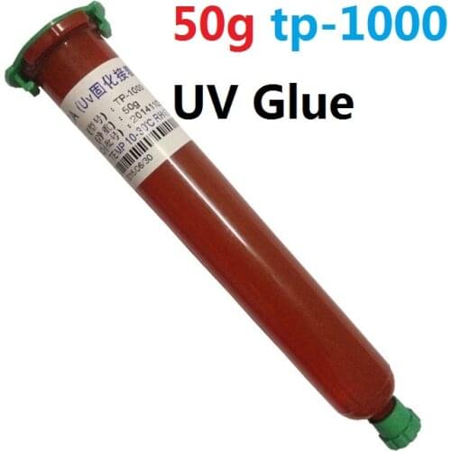 50g tp-1000 UV Glue LOCA Liquid Optical Clear Adhesive for iPhone Samsung HTC Glass Repair