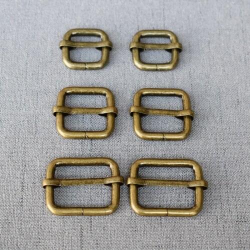 20 Metal Clasps 15mm 20mm 25mm Straps Buckle Adjuster Tri Glides For Bag Belt Loop Hardware Dog Backpack Clasp Accessory