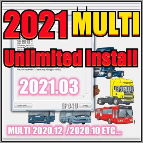 2021 new for Scania Multi 2021.03 / 2021.12/ 2020.10/ 2020.05 Electronic Parts Catalog and Manuals
