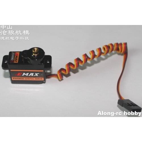FREE SHIPPING-- 4pcs EMAX ES08MDII ES08MD Digital Servo 12g servo for helicopter hobby plane RC model airplane spare part
