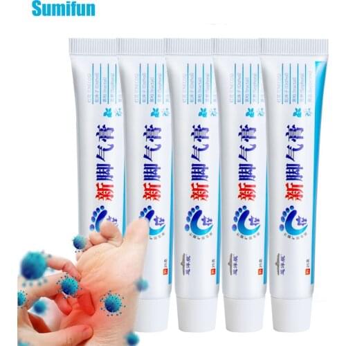 5Pcs Foot Care Feet Psoriasis Cream Athletes Foot Anti Itching Erosive Beriberi Sweat Odor Antibacterial Ointment