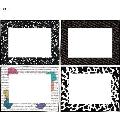 50pcsKorean Ins Black White Milk Pattern Sticky Notes Notebook Diary Learning Stationery Children Gift Note Paper Memo Pad