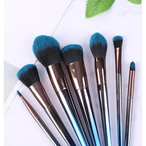 7 Pcs Makeup Brushes Tool Set High Quality Wholesale Cosmetic Powder Eye Shadow Foundation Blush Blending Beauty Make Up Brush