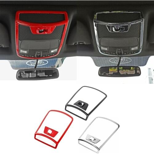 ABS Front Reading Light Lamp & Rear Window Switch Decorative Cover Trim for Ford F150 2016+ Car Interior Accessories