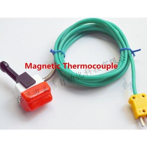 Free Ship Custom High quality Magnetic Thermocouple K Type Spring Coil line Plug Portable Magnetic Thermocouple