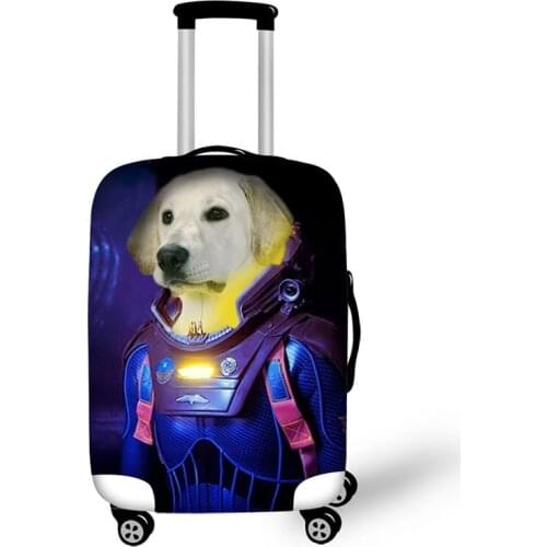 Zipper animals print on suitcase luggage travel luggage protective cover anti-dust trolley cover for 18 to 30 inch bag