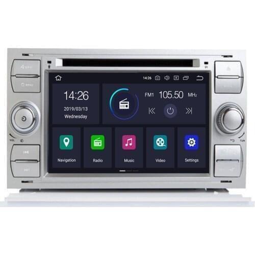 DSP IPS 2 din Android 10 4G 64G Car GPS For Ford Mondeo S-max Focus C-MAX Galaxy Fiesta transit Fusion Connect kuga DVD PLAYER