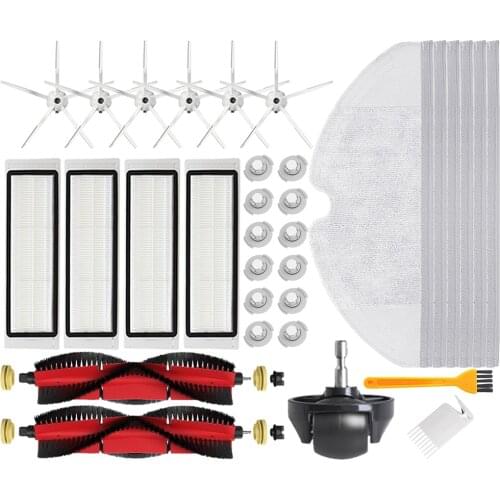 5 Arms Side Brushes HEPA Filter for Xiaomi MI Robot for Roborock S50 S55 S5 MAX S6 for Xiaowa E35 E2 Vacuum Cleaner Accessories