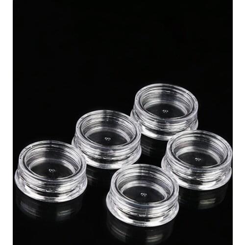 3G Transparent Cream Jar, 3CC Mini Empty Clera Sample Container,Mask/Eye Cream Sub-bottling,Empty Cosmetic Container F203
