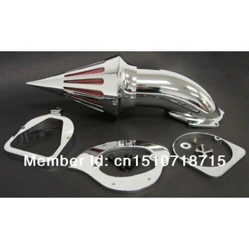 Chrome Spike Air Cleaner Intake Filter For 1998-2010 Honda Shadow Spirit ACE 750