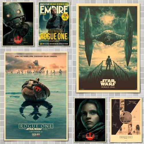 Rogue One A Star Wars Story Movie Poster Wall Stickers For Home Room Bar Decor Art