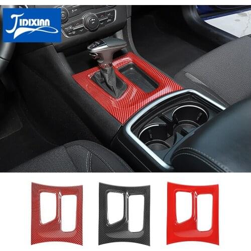 MOPAI Interior Mouldings ABS Car Gear Shifter Panel Decoration Cover Stickers Accessories for Dodge Charger 2015