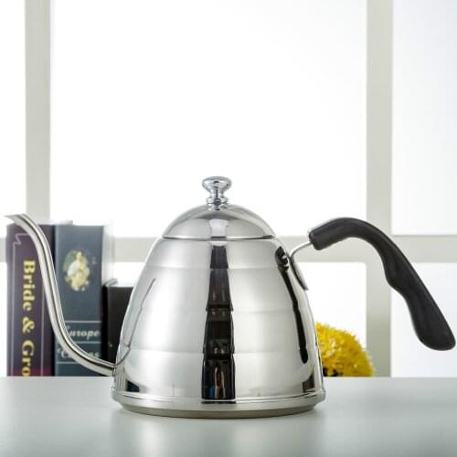 Stainless steel long spour coffee kettle/coffee drip kettle pot/stainless steel coffee pot with high quality and bottom price
