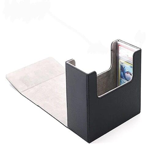 Board Game Leather outer Four-corner Screws PSA Rating Card Brick Storage Box Container Collection For MTG/TCG/ PTCG/PKM cards