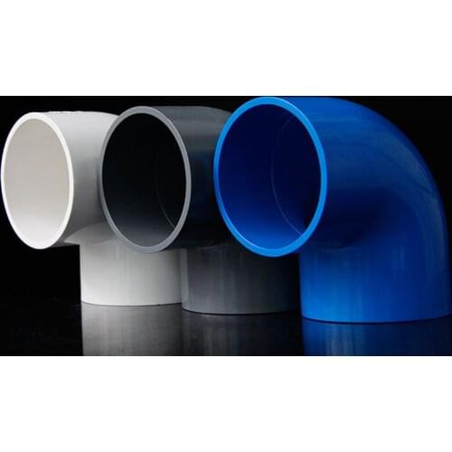 Pvc polyester fabric PVC elbows water supply pipe 90 degrees water right angle bend joint 90mm 110mm 125mm