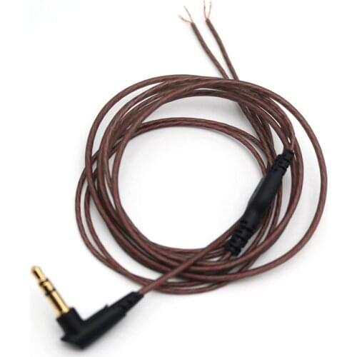 DIY Earphones Cable 3.5mm Soft TPE 14 Core Copper Wire for Mobile MP3 MP4 for Ipad for Iphone 128cm