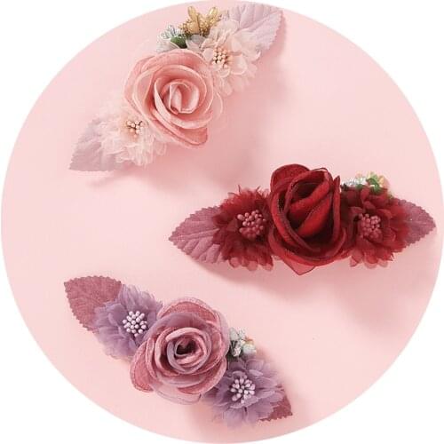 Cute Fashion Combination Flower Headband For Children Baby Accessories High-end Baby Birthday Hair Accessories Nylon Headbands