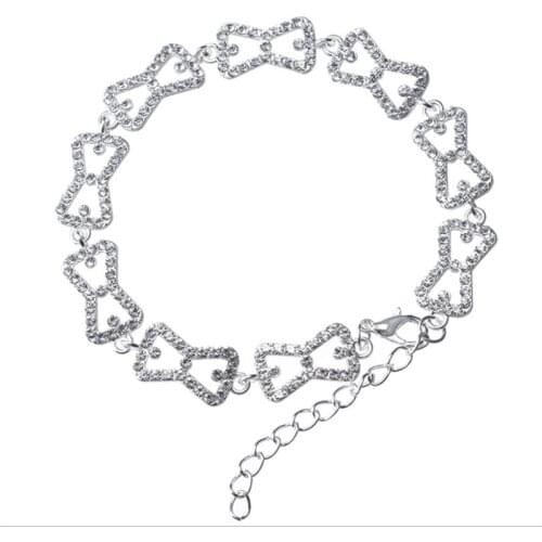 Fashion Full Rhinestone Bracelet Jewelry The Vampire Diaries Klaus Caroline Forbes Bracelets Crystal Bow Shine Gift For Gril