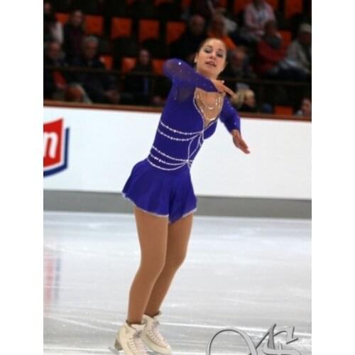 Custom Figure Ice Skating Dresses Adult With Spandex Graceful New Brand Figure Skating Competition Dress DR2593