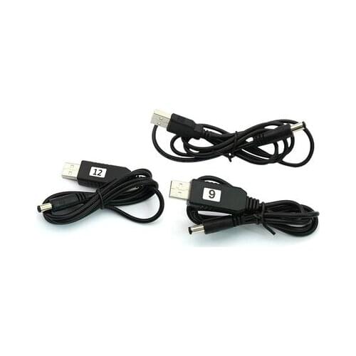 Usb Power Boost Line Dc 5v To Dc 9v / 12v Step Up Module Usb Converter Adapter Cable 2.1x5.5mm Plug