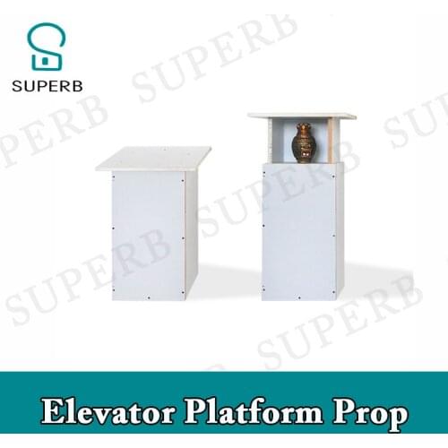 Superb Escape room game props Elevator platform prop wood box rise up the box to get clues real life escape adventurer room