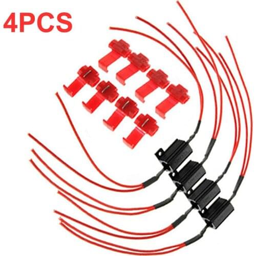 4 PCS 6.8Ω 25W Load Resistor Turn Signal Blinker Fix LED Bulb Light Hyper Flash Turn Signal Decoder Car LED light Load Resistor