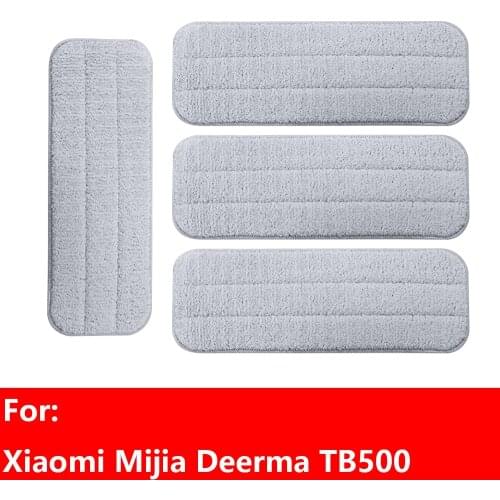 Water Spray Mop for Xiaomi Mijia Deerma TB500 TB800 Mop 360 Rotating Cleaning Cloth Head Wooden Carbon Fiber Cloth