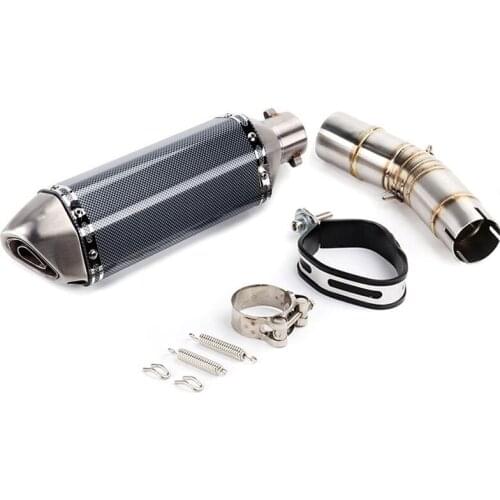 Slip on FOR SUZUKI GSX250R GSXR250 Link Pipe Stainless Steel with Exhaust Muffler Silence Set Link Middle Pipe