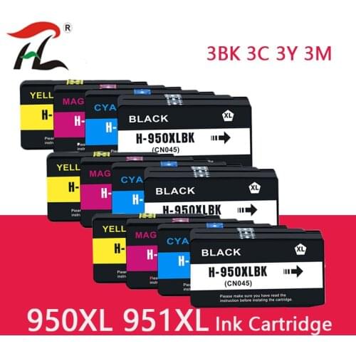 Compatible ink Cartridge 950 951 XL for hp Officejet pro 8100 8610 8620 8630 8600 8660 8640 8680 8615 printer 950XL 951XL