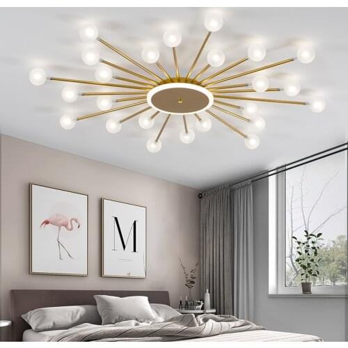 Led Ceiling Chandelier For Living Room Bedroom Home light Ball Glass Shade Modern Led Lamp Lighting Chandeliers