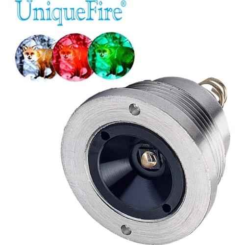 UniqueFire XPE White/Green/Red Light LED Pills Bulb Lamp Holder Drop-in 3 Mode Zoom Focus Replacement For UF-1406 Led Flashlight