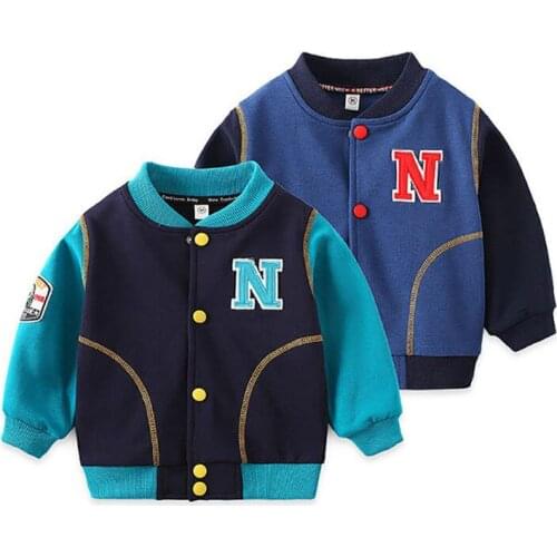 High-qualit boys girls Baseball Jersey spring autumn Baseball coat cotton Kids Windproof sportswear toddler Children clothing