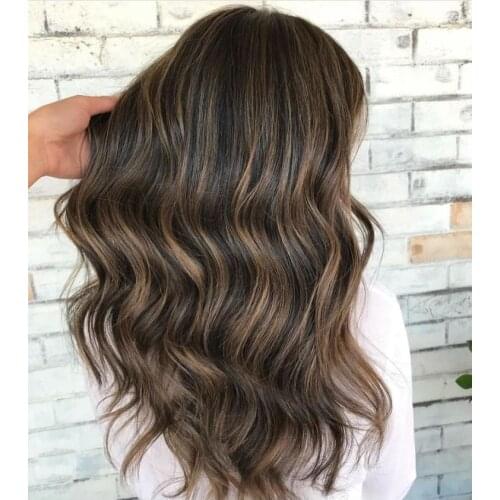 Custom wig with highlights color 100% European hair layer wigs slight wave jewish wig kosher wig Best Sheitels in stock