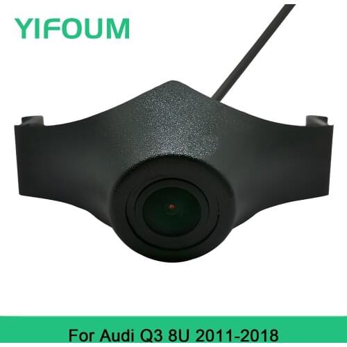 YIFOUM HD CCD Car Front View Parking Night Vision Positive Waterproof Logo Camera For Audi Q3 8U 2011 2012 2013 2014 2015-2018