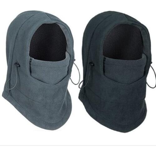 Winter Windproof Hiking Caps Men Warm Thermal Fleece Balaclava Face Beanies Ski Bike Motorcycle Neck Warmer Helmet Russia Hat