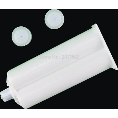 10pcs/lot EMPTY unfilled 50ml 1:1 ratio epoxy ab glue barrel, ab glue dispenser gun empty cartridge