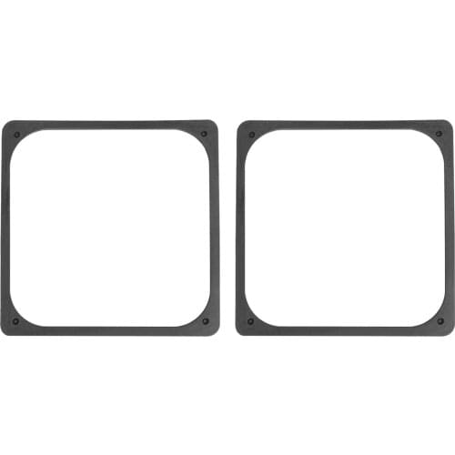 Anti Vibration Silicone Rubber Fan Gasket for Computer Case Fan 2 Pack Silicone Shock Proof Absorption Pad 120x120mm