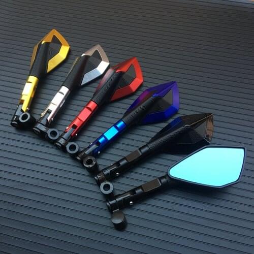 CNC ALUMINUM custom motorcycle rearview Side mirrors 8mm 10mm For KAWASAKI z750 NINJA250 HONDA R1 R6 FZ6 SUZUKI YAMAHA